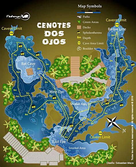 cenotes in tulum map